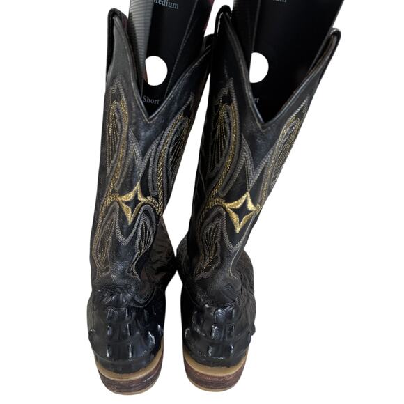 Botas Artillero Leather Cowboy Boots Men’s 27 / US 9 Alligator Print Western - Picture 5 of 12